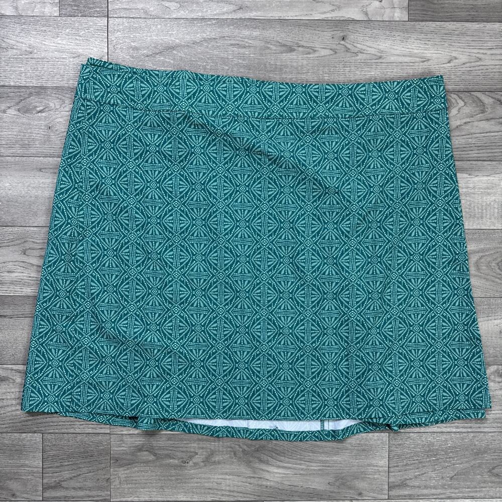 RipSkirt Hawaii Adjustable Swim Coverup Wrap Skirt Green Pattern sz XXL